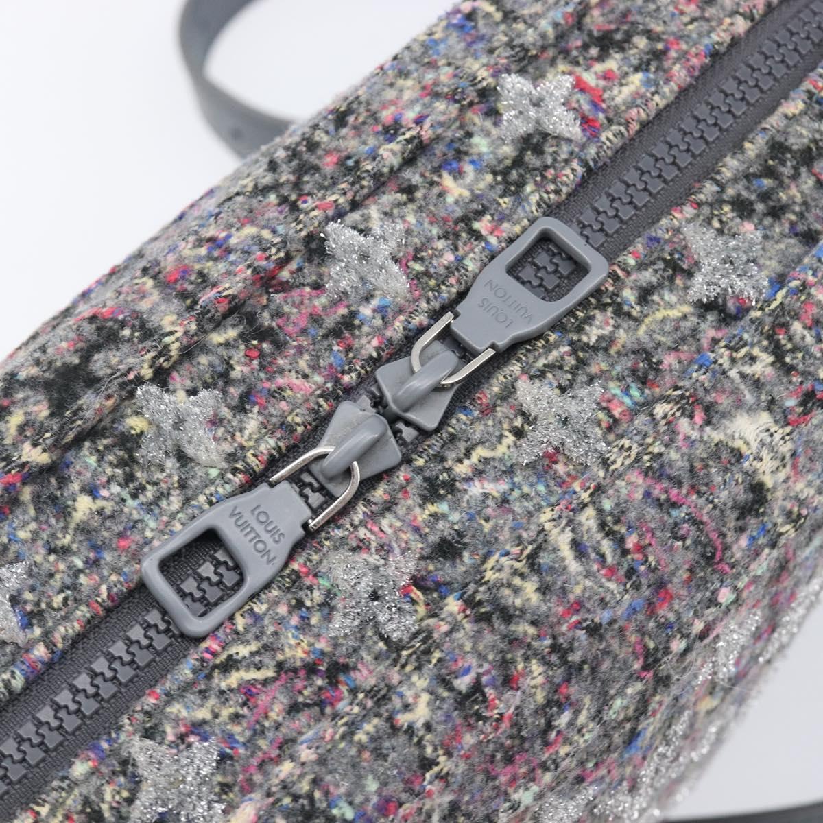 LOUIS VUITTON Monogram Felt Soft Trunk Bag Gray M58741 LV Auth 207022SAM