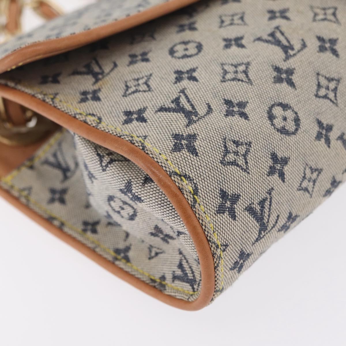 LOUIS VUITTON Monogram Mini Camille Chain Bag Blue M92002 LV Auth 207024