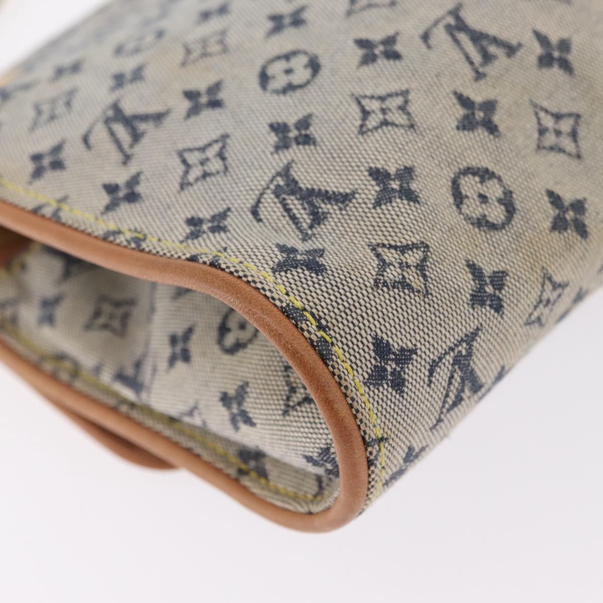 LOUIS VUITTON Monogram Mini Camille Chain Bag Blue M92002 LV Auth 207024