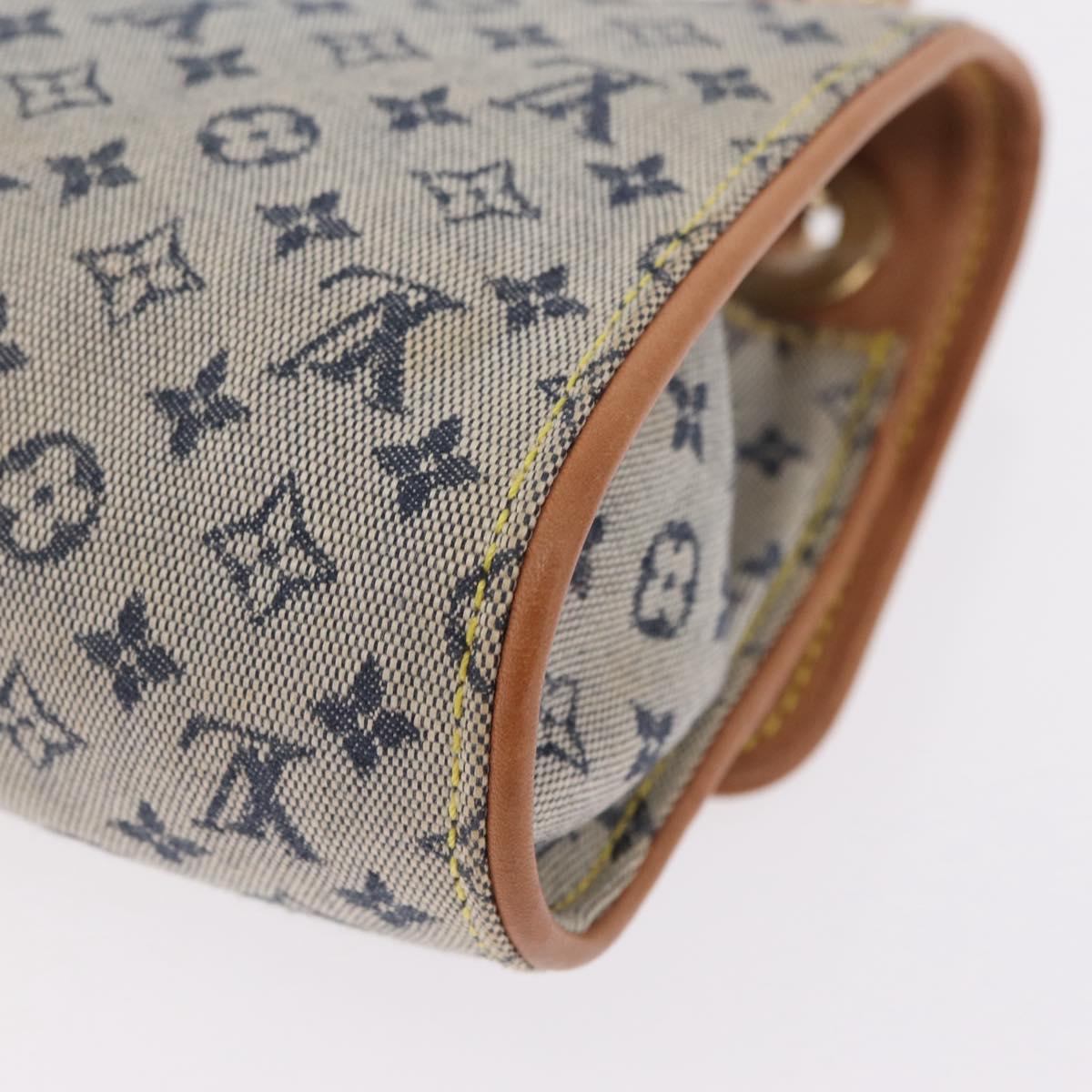 LOUIS VUITTON Monogram Mini Camille Chain Bag Blue M92002 LV Auth 207024
