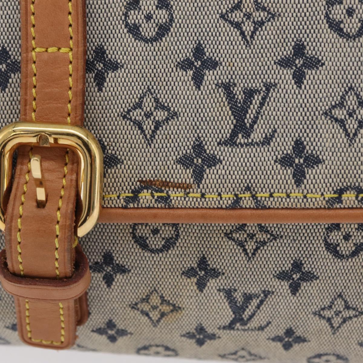 LOUIS VUITTON Monogram Mini Camille Chain Bag Blue M92002 LV Auth 207024