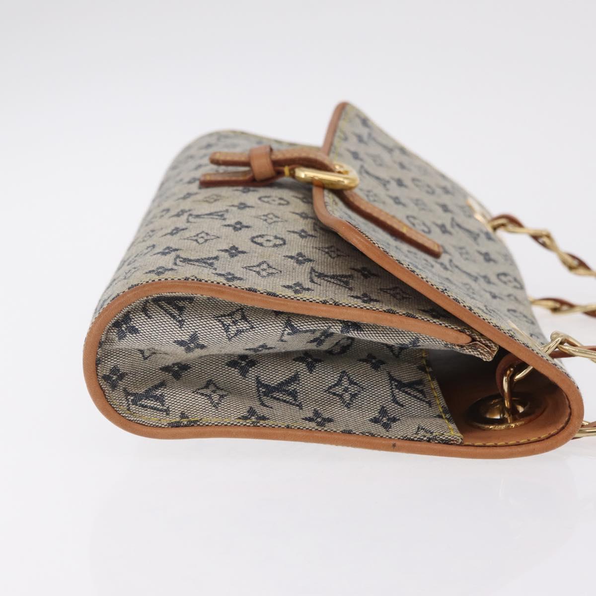 LOUIS VUITTON Monogram Mini Camille Chain Bag Blue M92002 LV Auth 207024