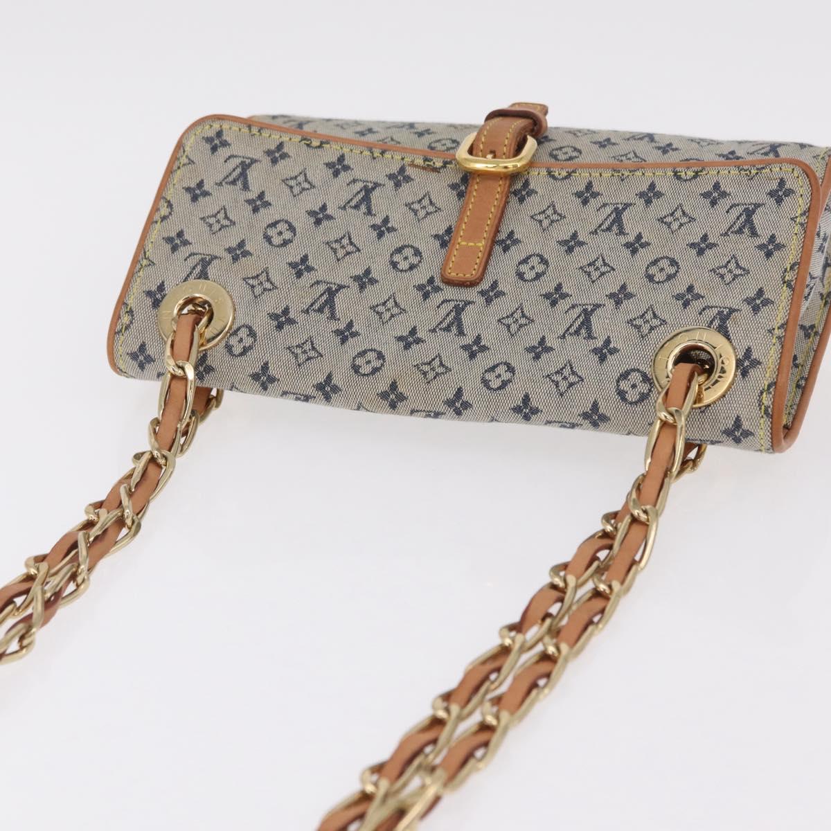 LOUIS VUITTON Monogram Mini Camille Chain Bag Blue M92002 LV Auth 207024