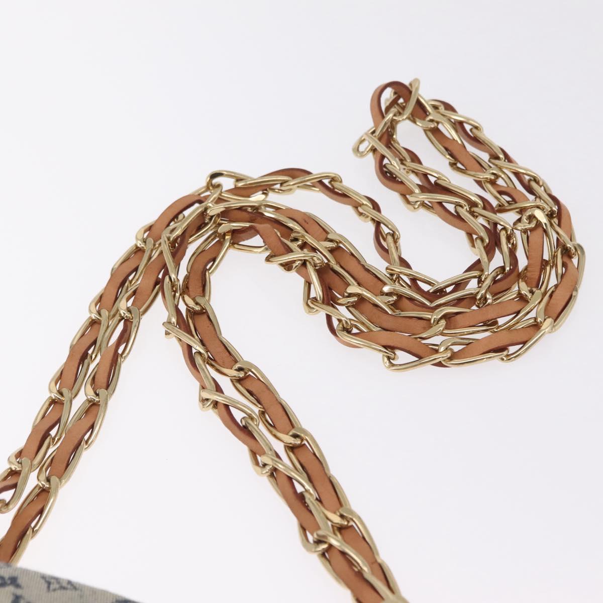 LOUIS VUITTON Monogram Mini Camille Chain Bag Blue M92002 LV Auth 207024