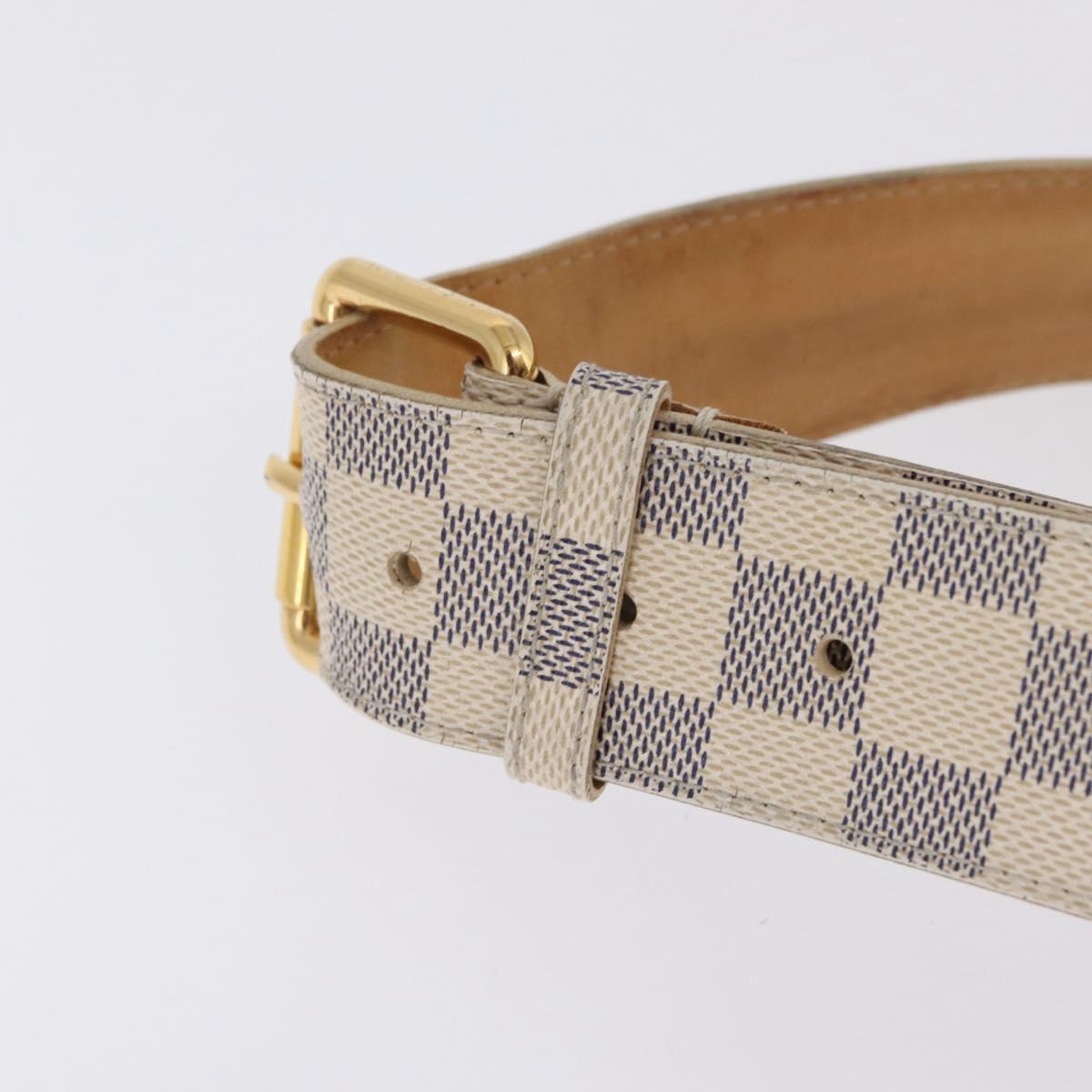LOUIS VUITTON Damier Azur Ceinture Pochette Solo Bag M9835T LV Auth 207030A