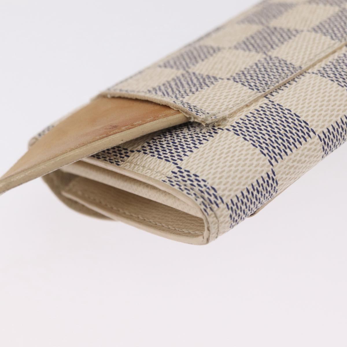 LOUIS VUITTON Damier Azur Ceinture Pochette Solo Bag M9835T LV Auth 207030A