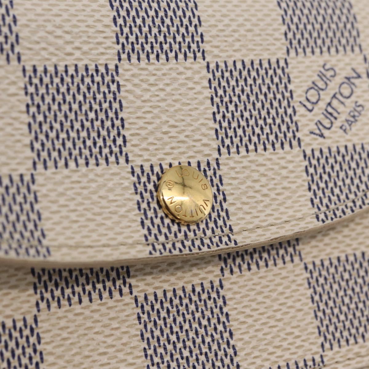 LOUIS VUITTON Damier Azur Ceinture Pochette Solo Bag M9835T LV Auth 207030A