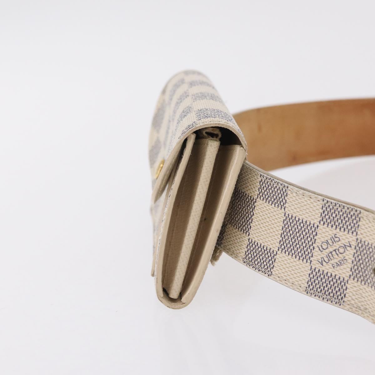 LOUIS VUITTON Damier Azur Ceinture Pochette Solo Bag M9835T LV Auth 207030A