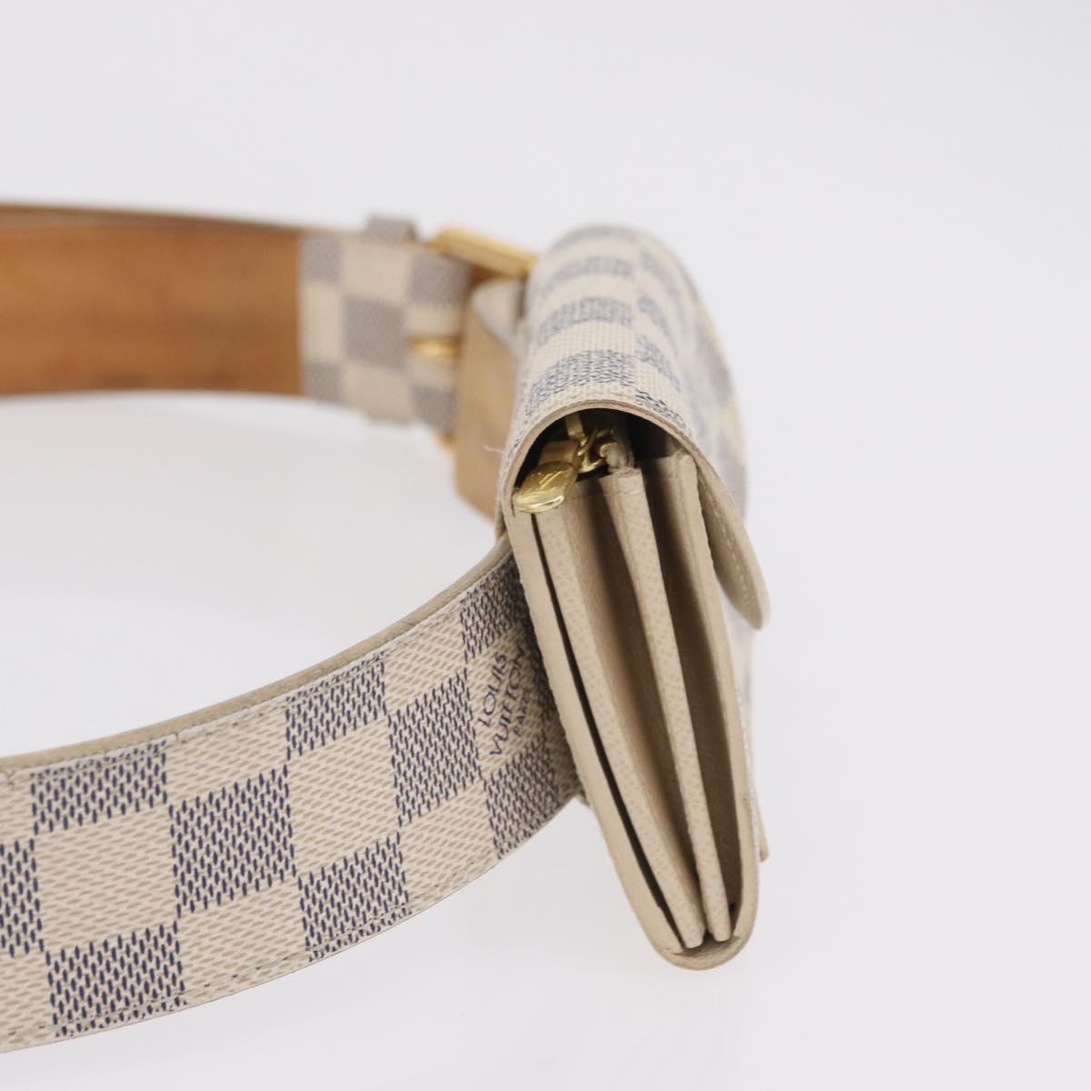 LOUIS VUITTON Damier Azur Ceinture Pochette Solo Bag M9835T LV Auth 207030A