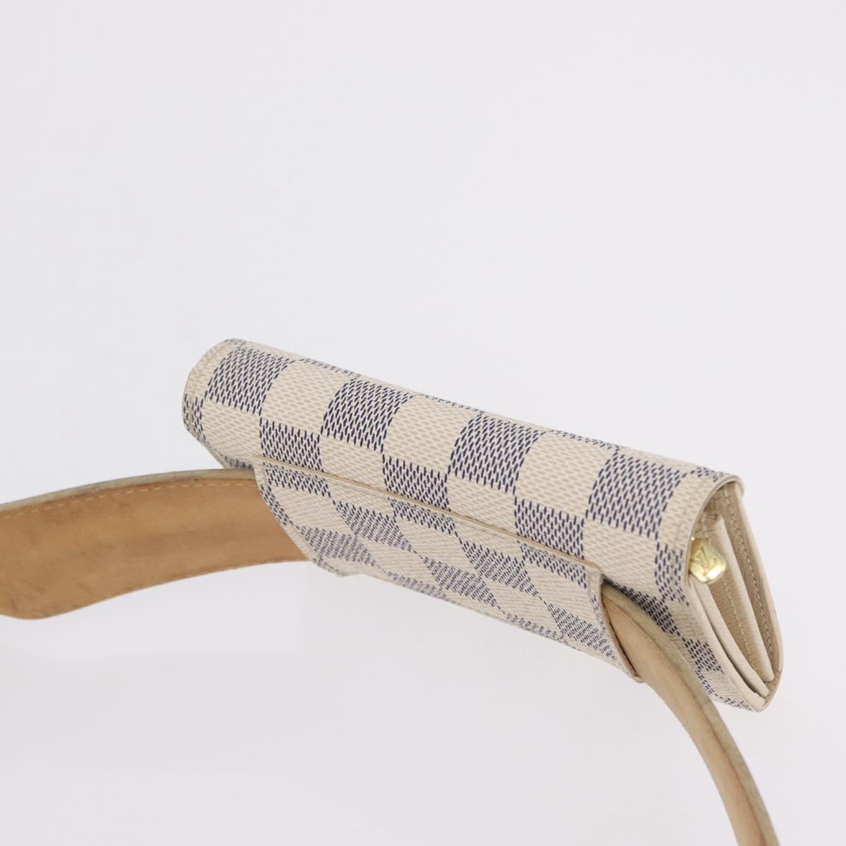 LOUIS VUITTON Damier Azur Ceinture Pochette Solo Bag M9835T LV Auth 207030A