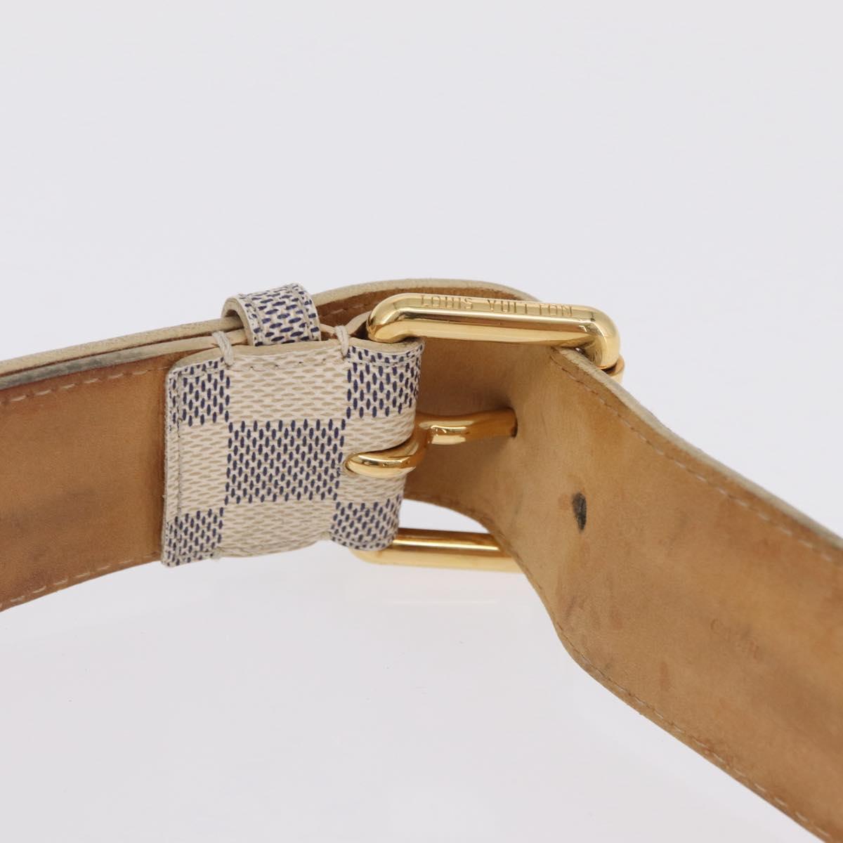 LOUIS VUITTON Damier Azur Ceinture Pochette Solo Bag M9835T LV Auth 207030A