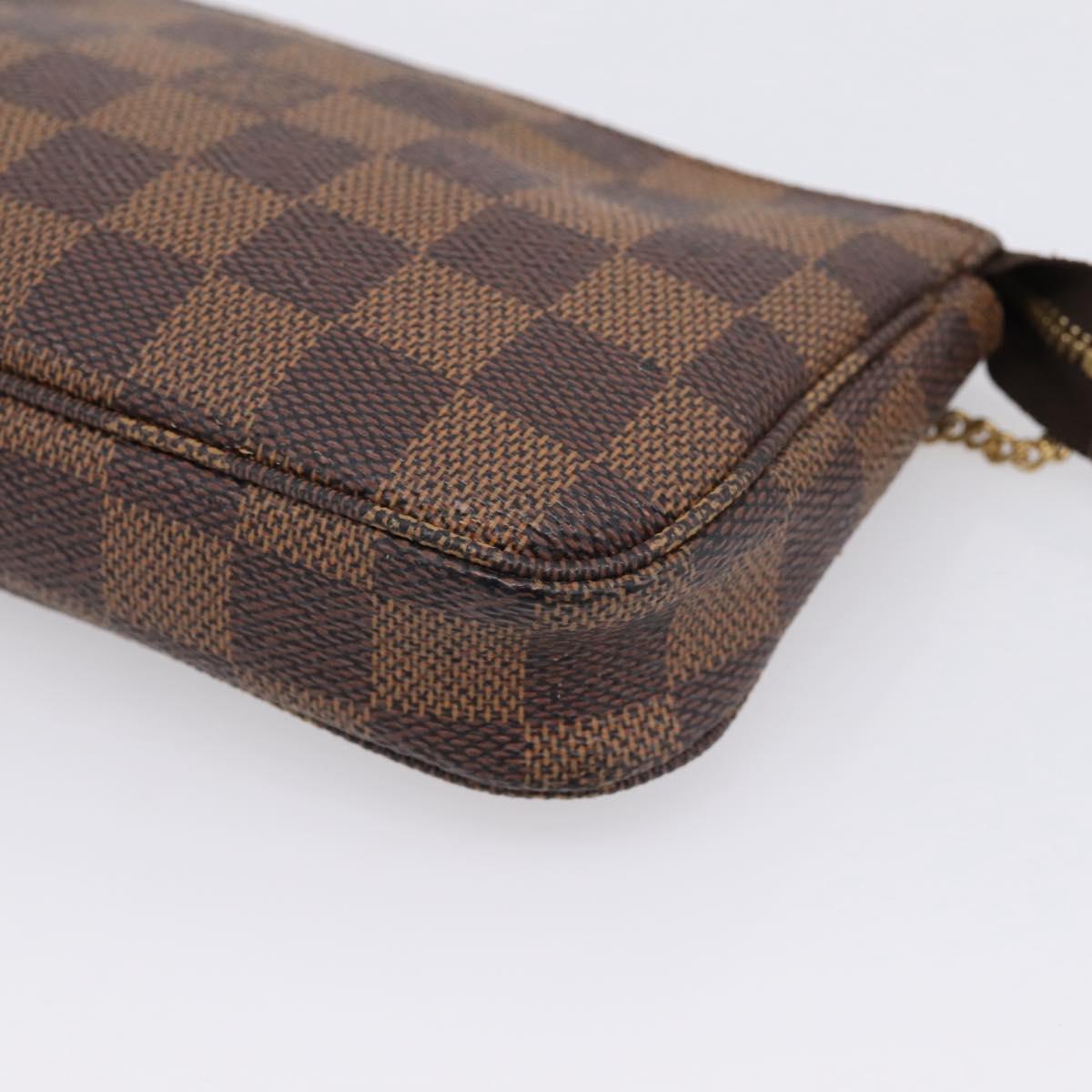 LOUIS VUITTON Ebene Mini Pochette Accessoires Pouch N58009 LV Auth 207035A