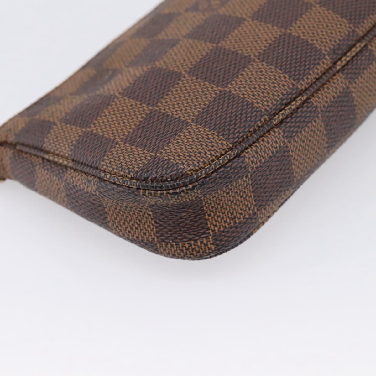 LOUIS VUITTON Ebene Mini Pochette Accessoires Pouch N58009 LV Auth 207035A
