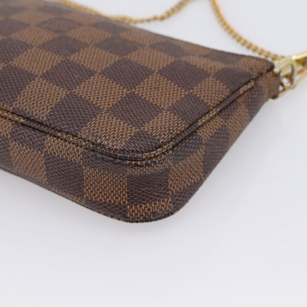 LOUIS VUITTON Ebene Mini Pochette Accessoires Pouch N58009 LV Auth 207035A