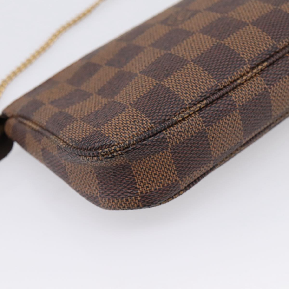 LOUIS VUITTON Ebene Mini Pochette Accessoires Pouch N58009 LV Auth 207035A