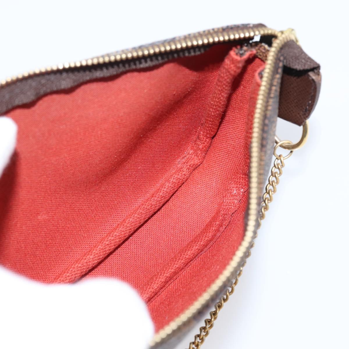 LOUIS VUITTON Ebene Mini Pochette Accessoires Pouch N58009 LV Auth 207035A