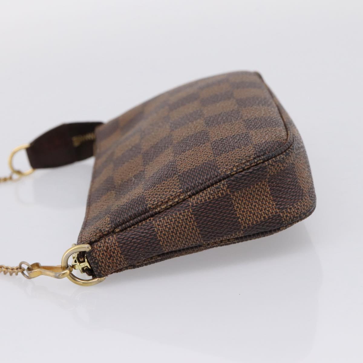 LOUIS VUITTON Ebene Mini Pochette Accessoires Pouch N58009 LV Auth 207035A