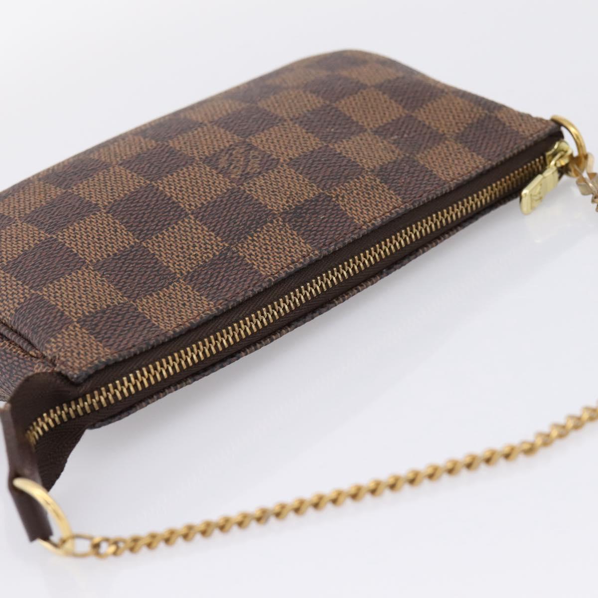 LOUIS VUITTON Ebene Mini Pochette Accessoires Pouch N58009 LV Auth 207035A