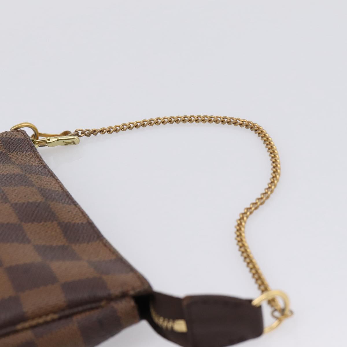 LOUIS VUITTON Ebene Mini Pochette Accessoires Pouch N58009 LV Auth 207035A
