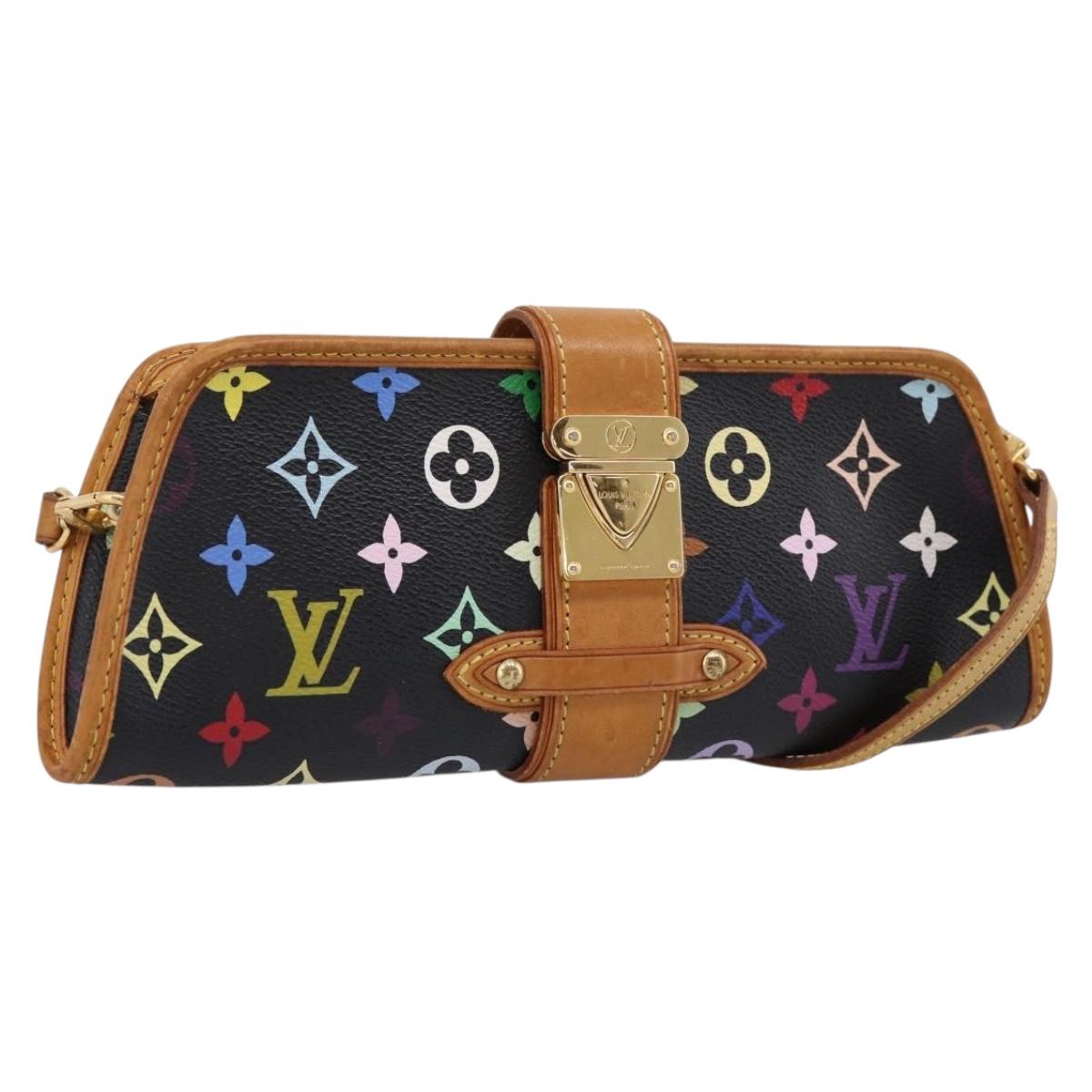 LOUIS VUITTON Monogram Multicolor Shirley Bag Black M40050 LV Auth 207039A
