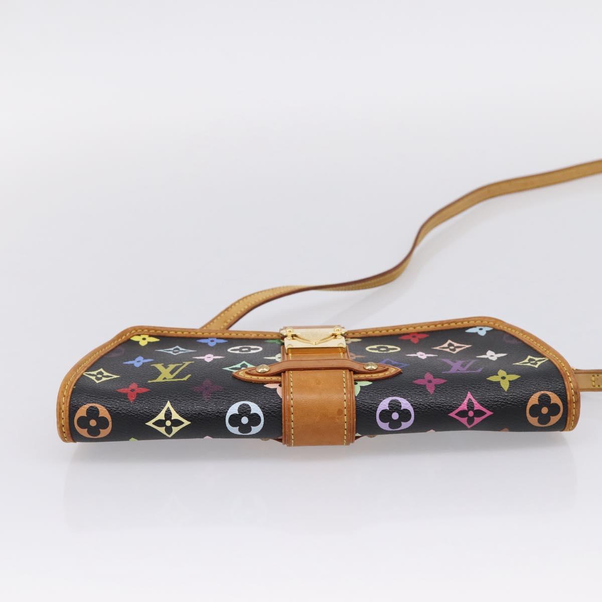 LOUIS VUITTON Monogram Multicolor Shirley Bag Black M40050 LV Auth 207039A