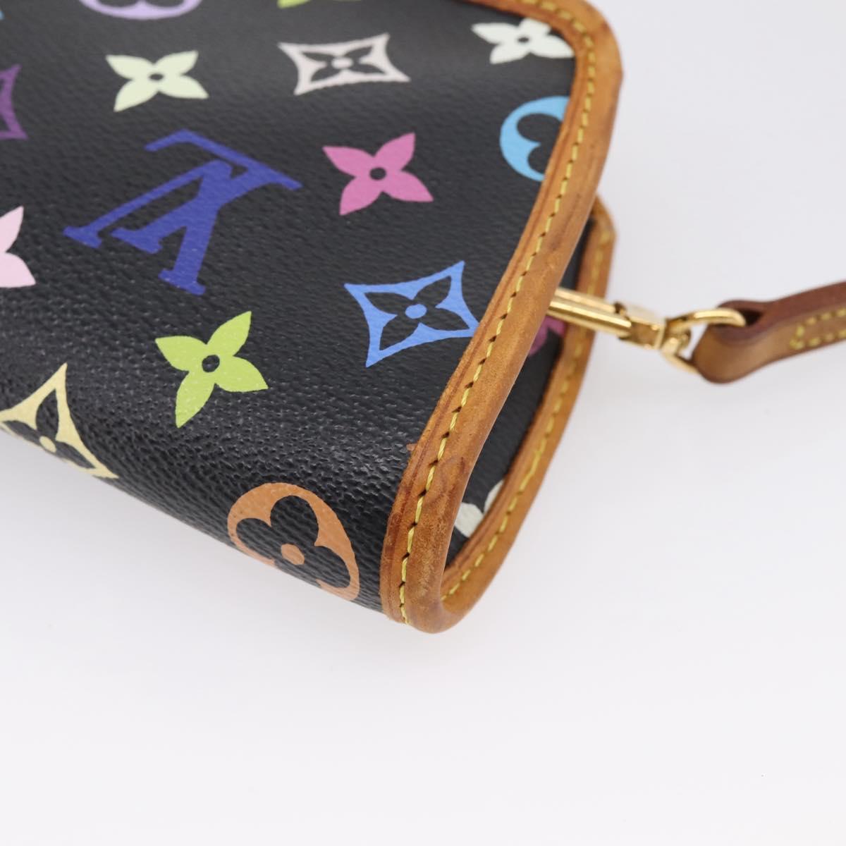 LOUIS VUITTON Monogram Multicolor Shirley Bag Black M40050 LV Auth 207039A