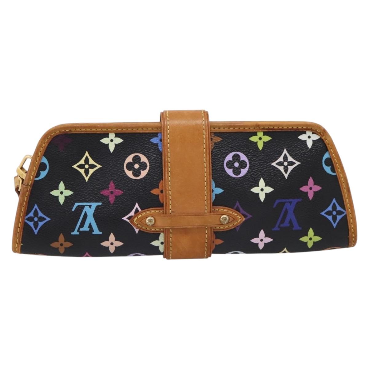 LOUIS VUITTON Monogram Multicolor Shirley Bag Black M40050 LV Auth 207039A