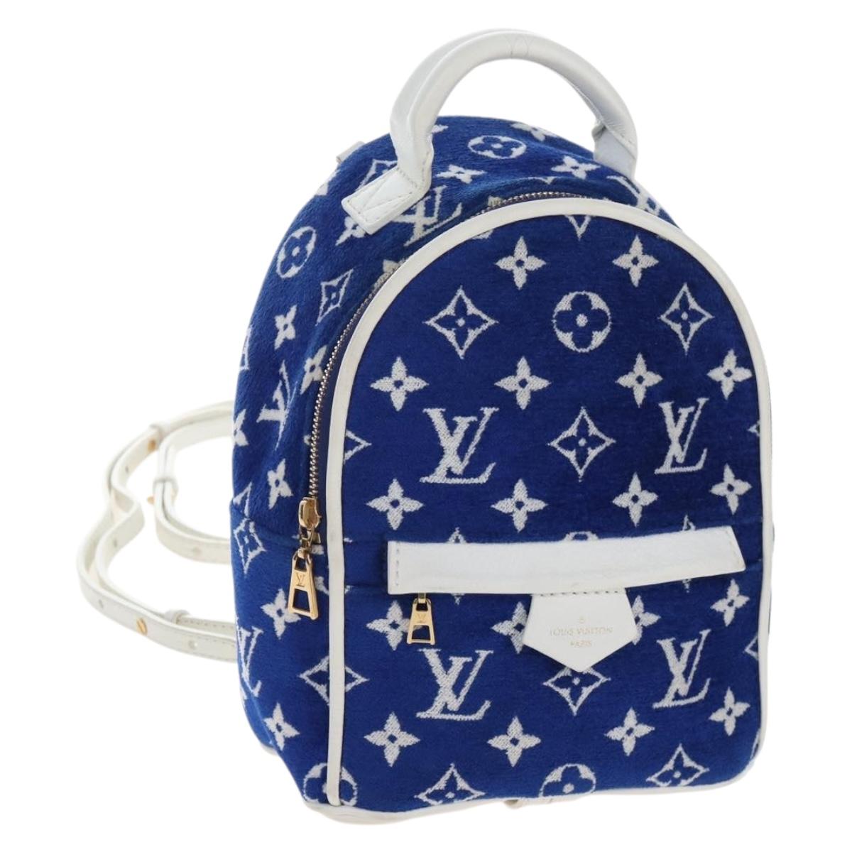 LOUIS VUITTON Jacquard Velvet Palm Spring Mini Backpack M46207 LV Auth 207040M