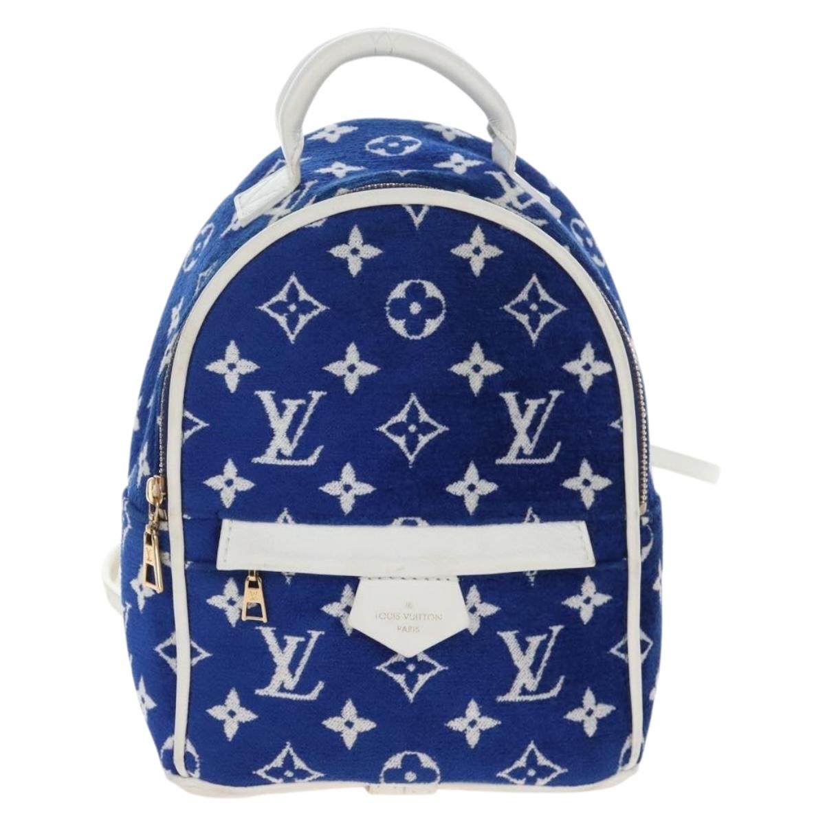 LOUIS VUITTON Jacquard Velvet Palm Spring Mini Backpack M46207 LV Auth 207040M