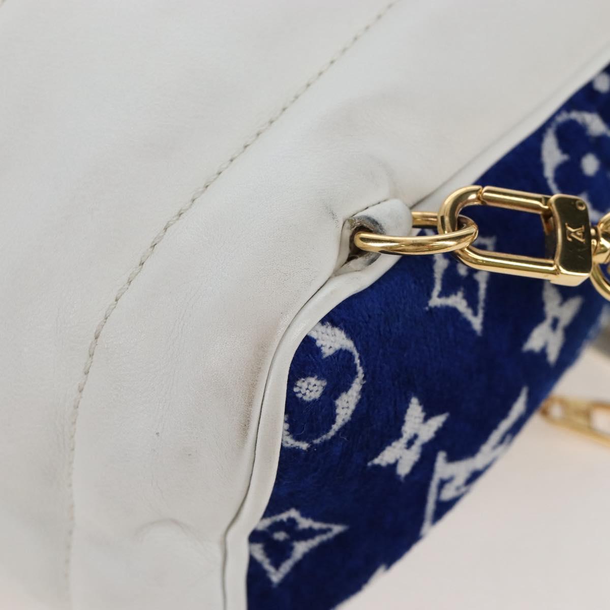 LOUIS VUITTON Jacquard Velvet Palm Spring Mini Backpack M46207 LV Auth 207040M