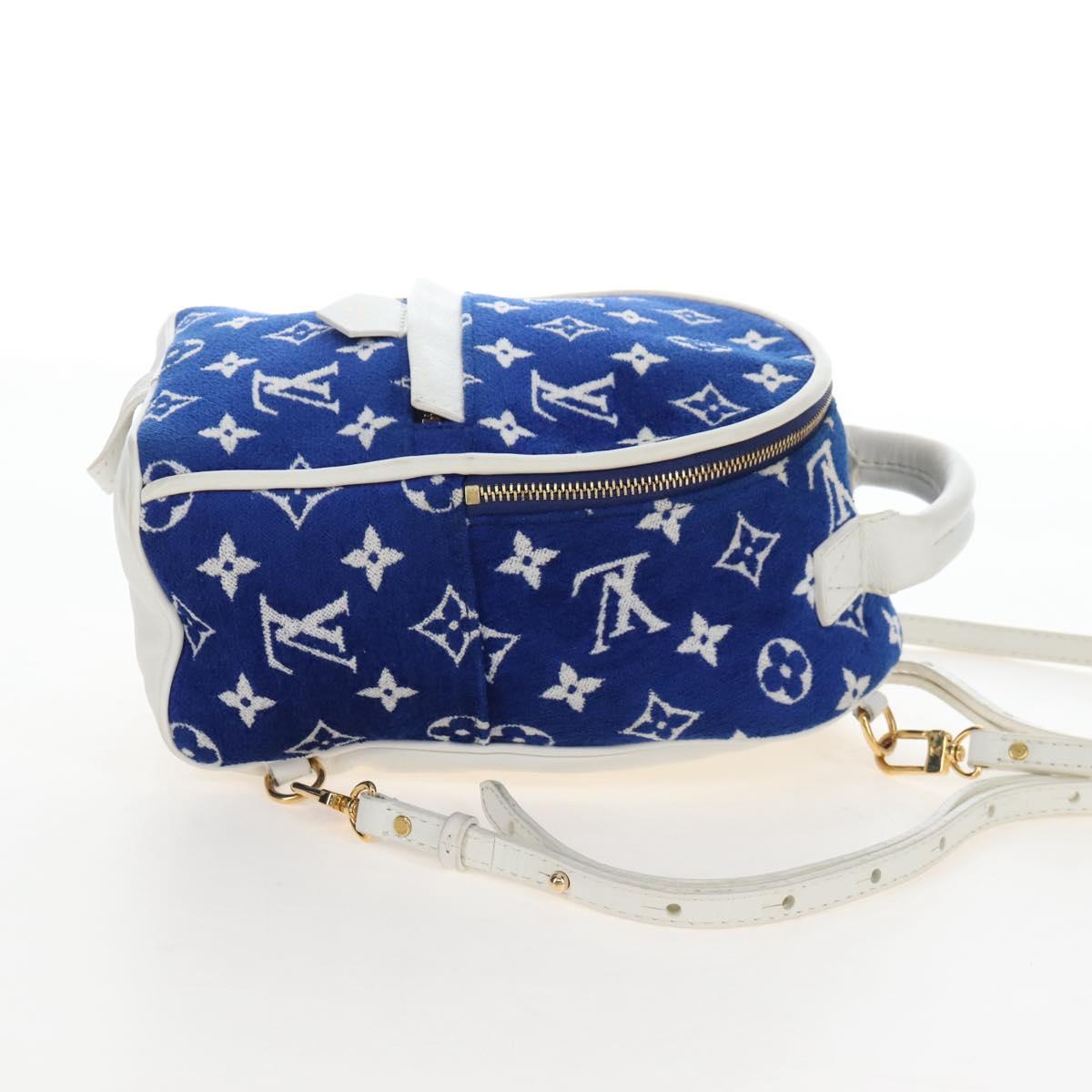 LOUIS VUITTON Jacquard Velvet Palm Spring Mini Backpack M46207 LV Auth 207040M