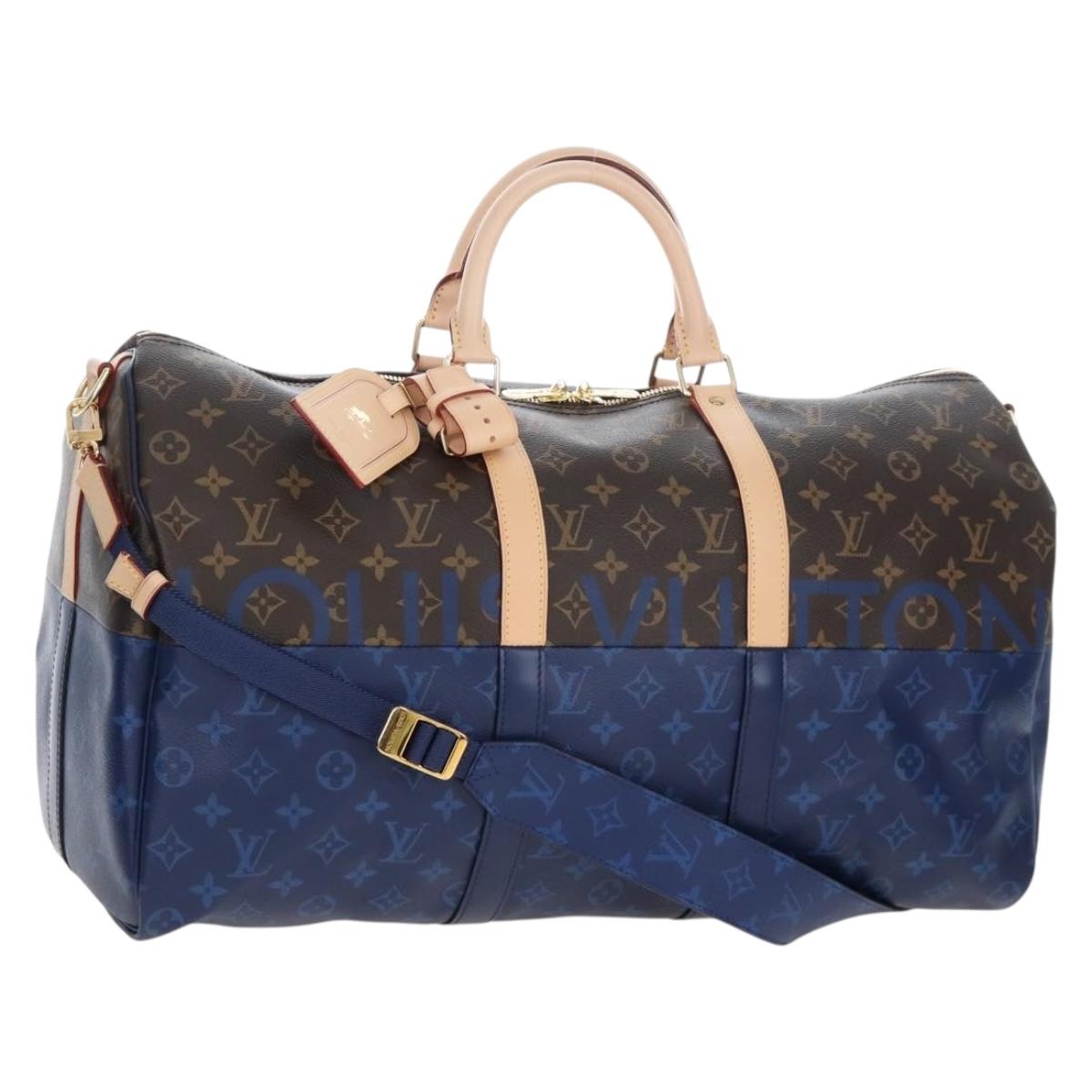 LOUIS VUITTON Pacific Split Keepall Bandouliere 50 Bag M43861 LV Auth 207044SAM