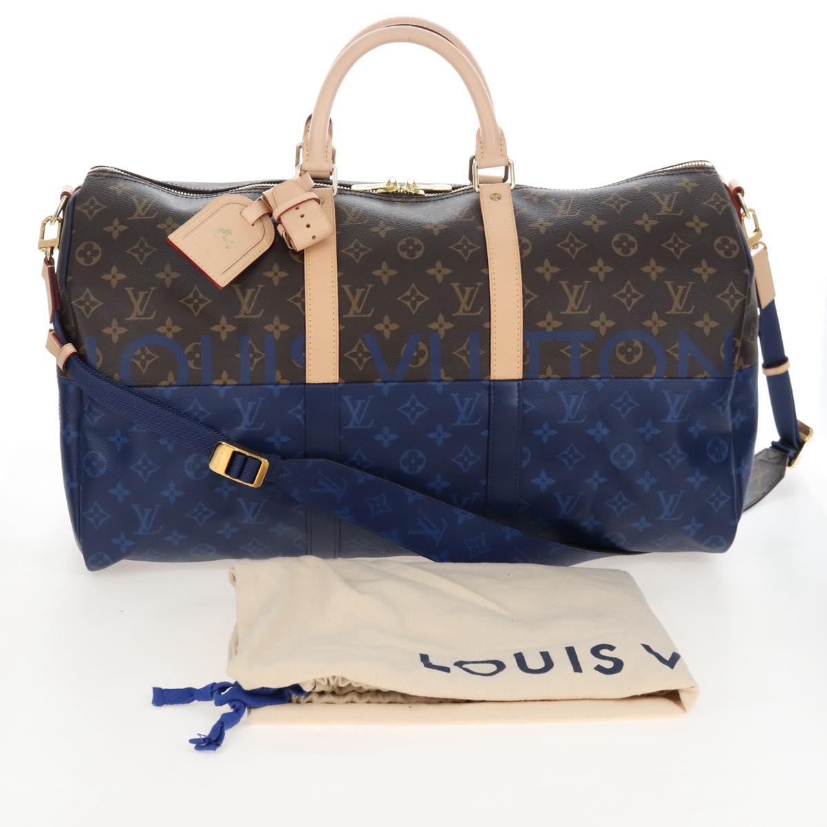 LOUIS VUITTON Pacific Split Keepall Bandouliere 50 Bag M43861 LV Auth 207044SAM