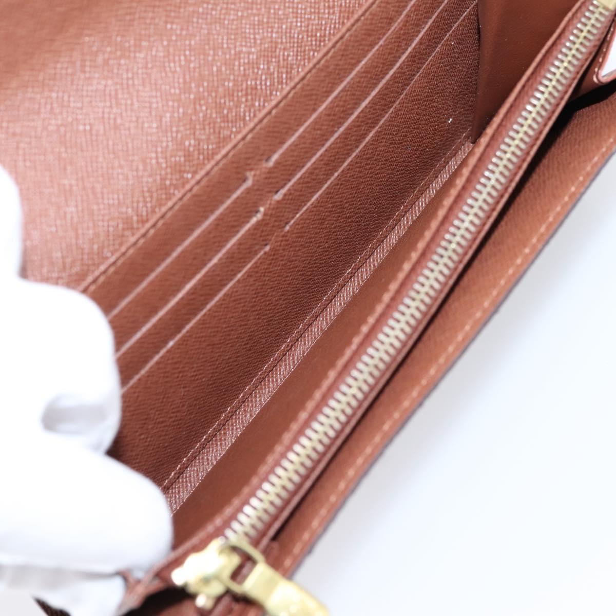 LOUIS VUITTON Monogram Portefeuille Sarah Long Wallet M61734 LV Auth 207050