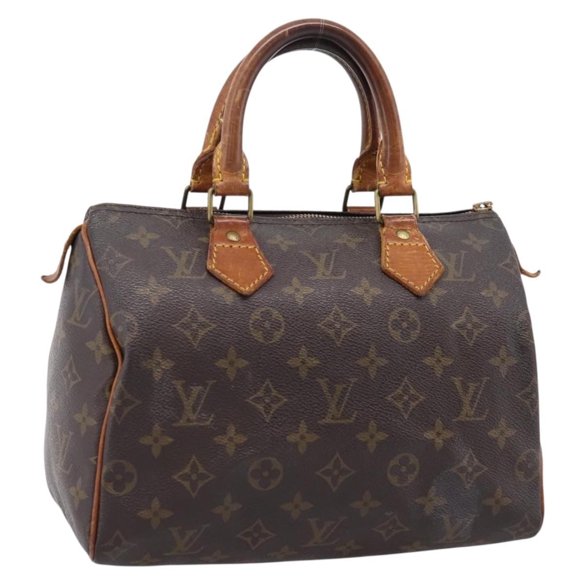 LOUIS VUITTON Monogram Speedy 25 Hand Bag M41528 LV Auth 207055