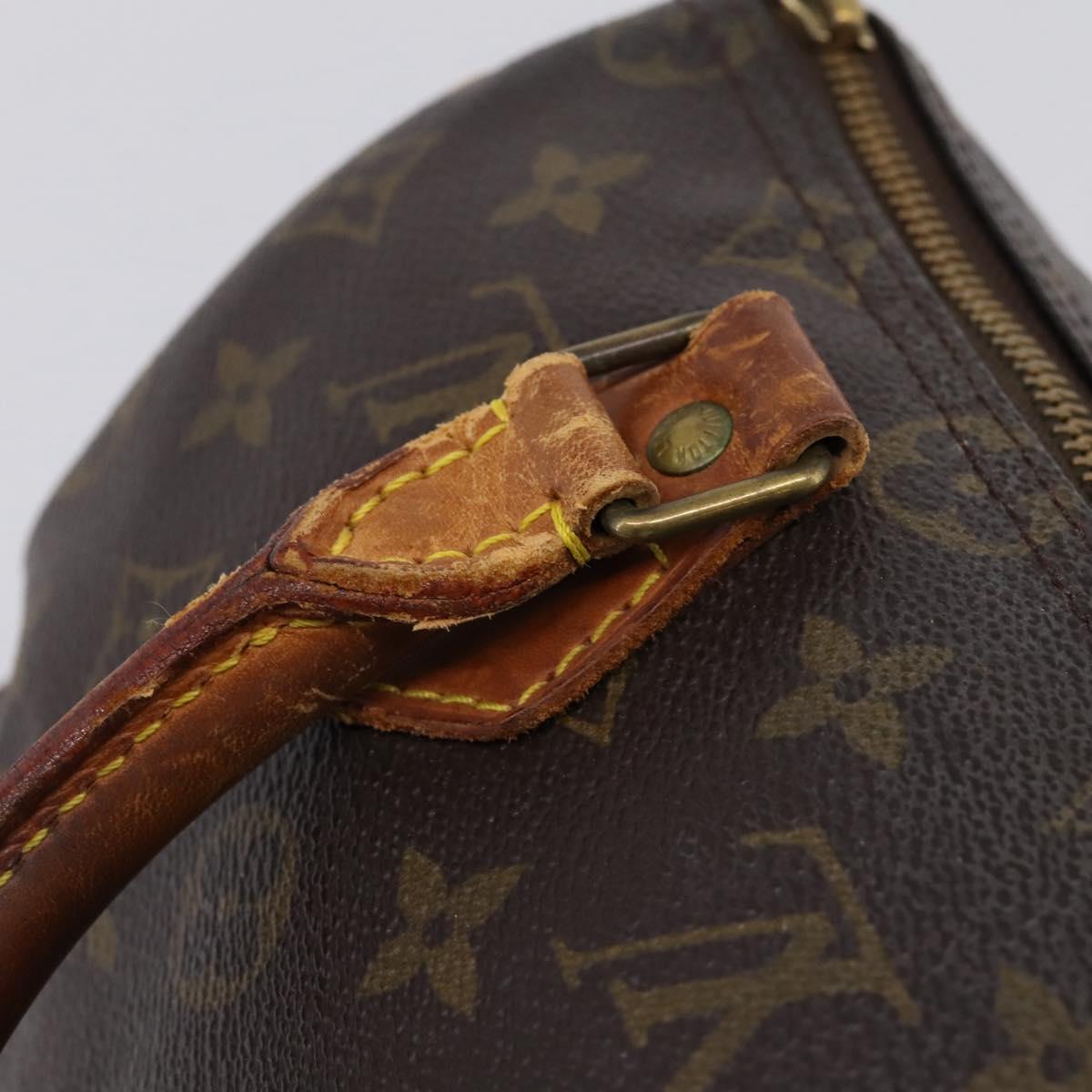 LOUIS VUITTON Monogram Speedy 25 Hand Bag M41528 LV Auth 207055