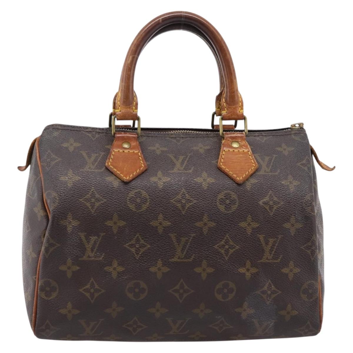 LOUIS VUITTON Monogram Speedy 25 Hand Bag M41528 LV Auth 207055