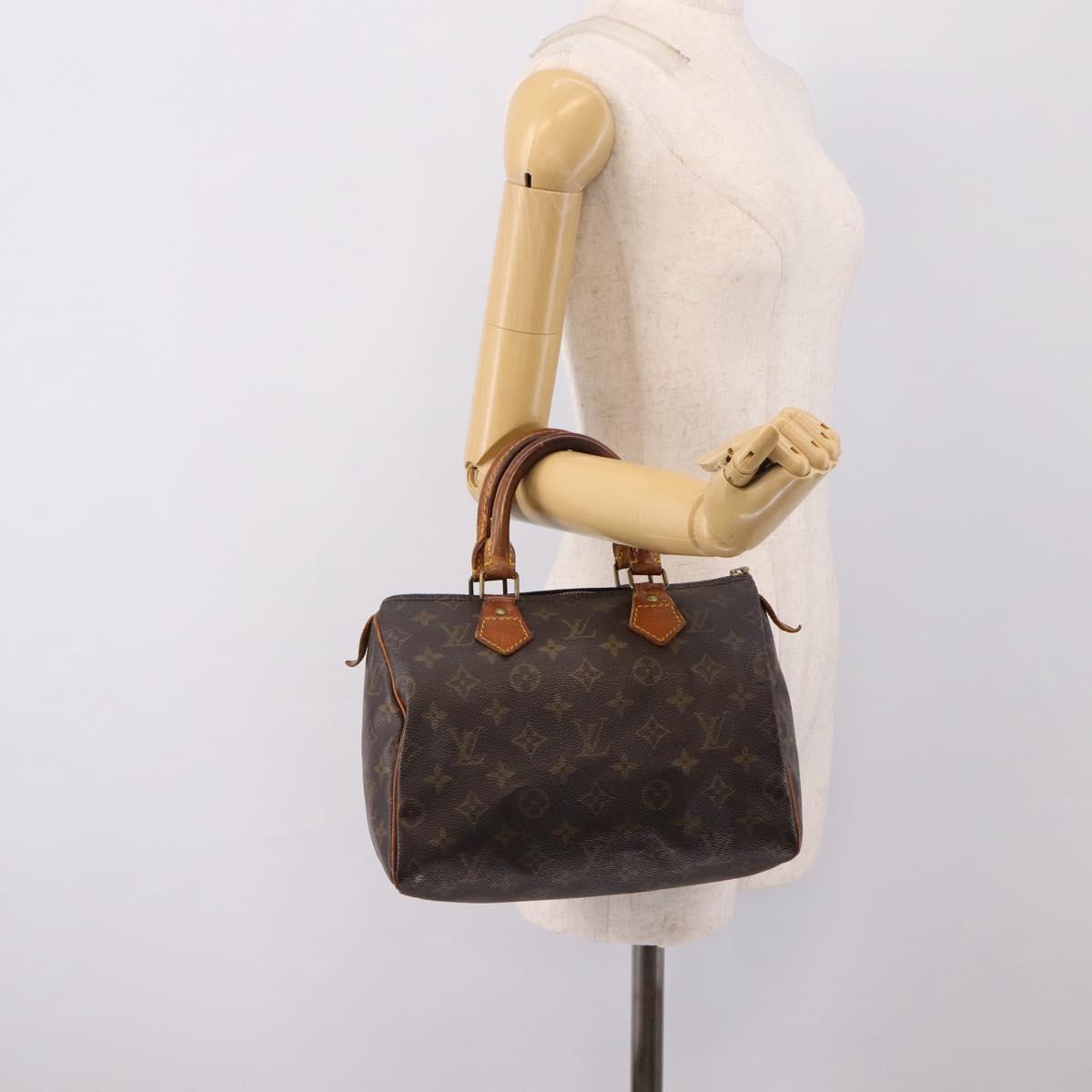 LOUIS VUITTON Monogram Speedy 25 Hand Bag M41528 LV Auth 207055