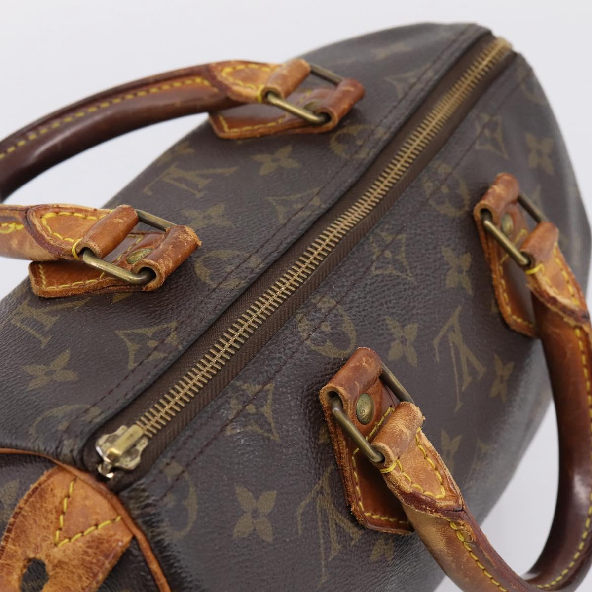 LOUIS VUITTON Monogram Speedy 25 Hand Bag M41528 LV Auth 207055
