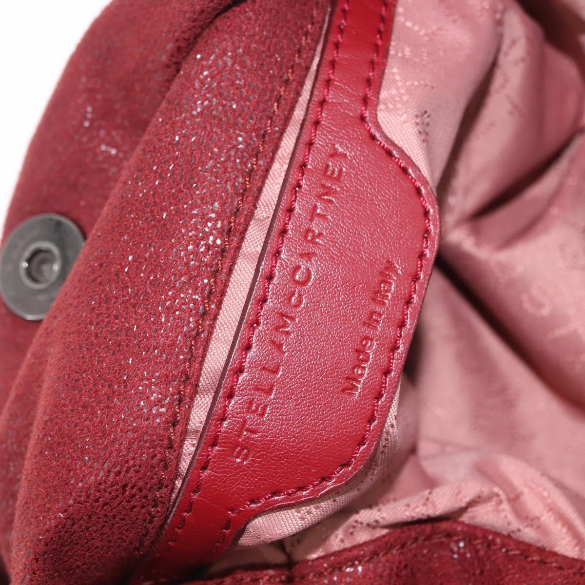 Stella McCartney Chain Falabella Bag Polyester Bordeaux 371223 Auth 207062A