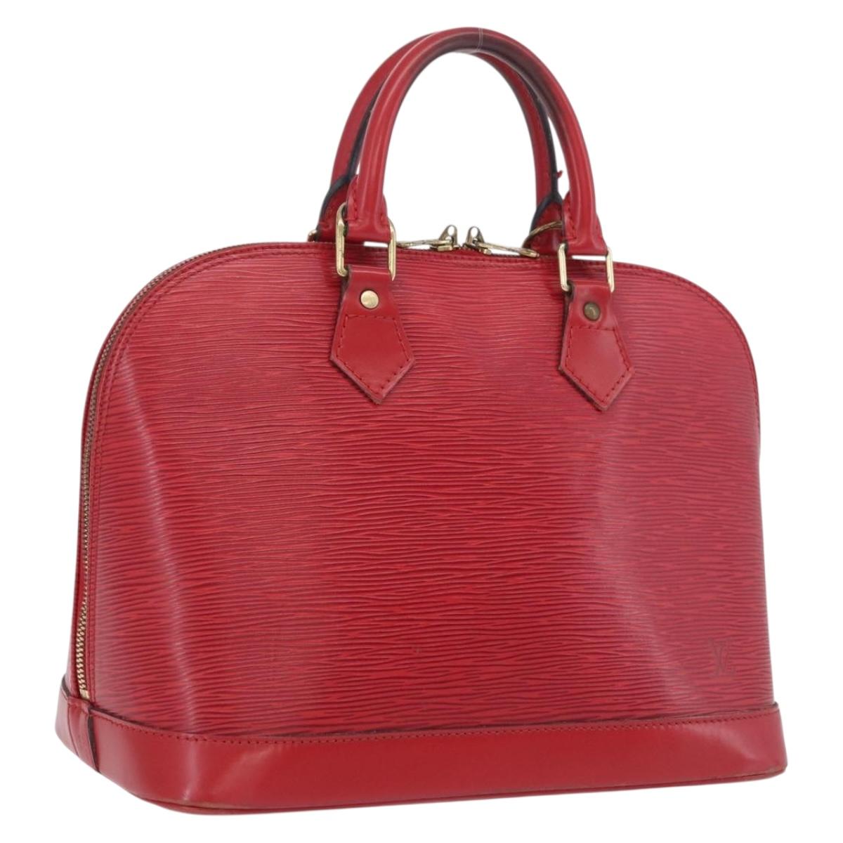 LOUIS VUITTON Epi Alma Hand Bag Castilian Red M52147 LV Auth 207066