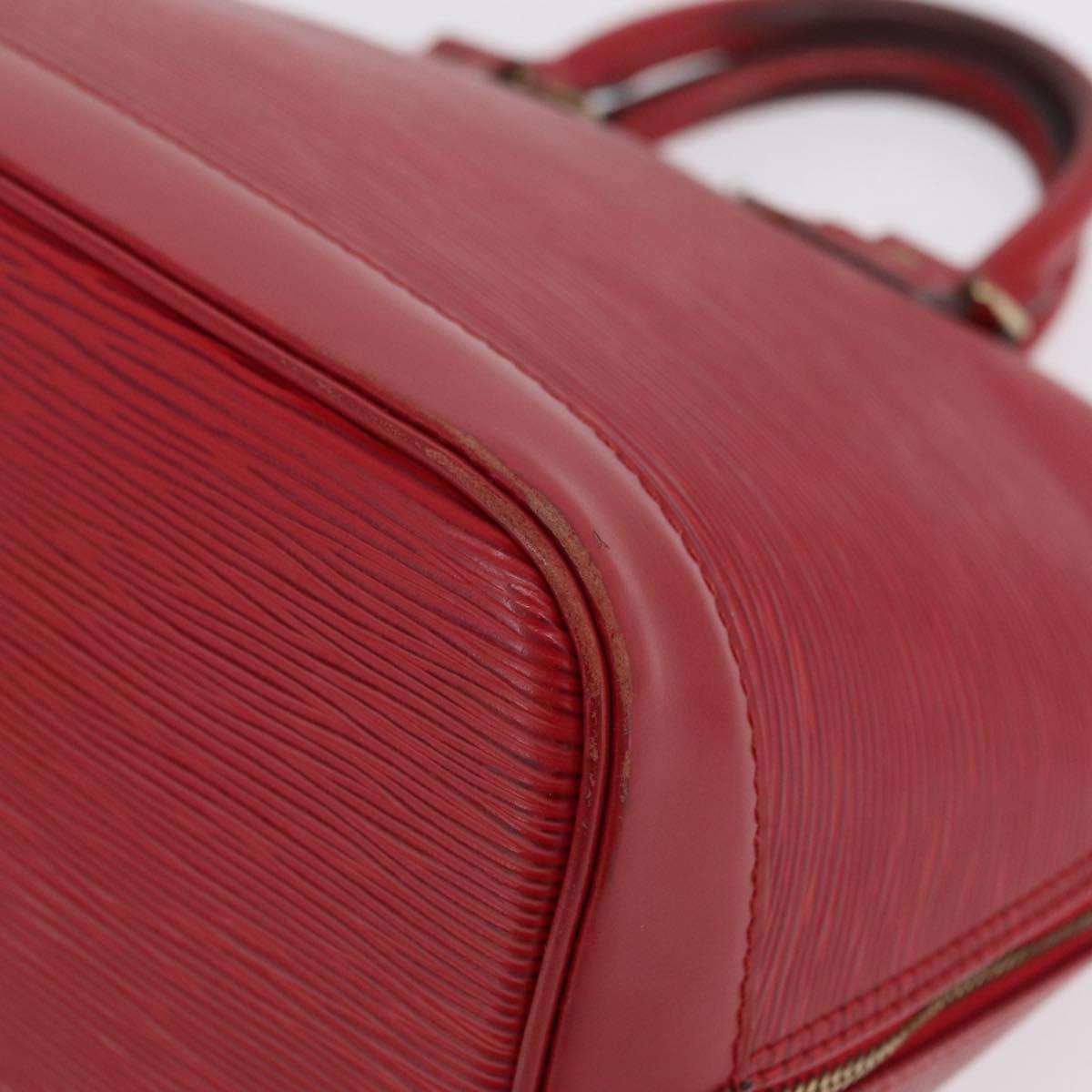 LOUIS VUITTON Epi Alma Hand Bag Castilian Red M52147 LV Auth 207066