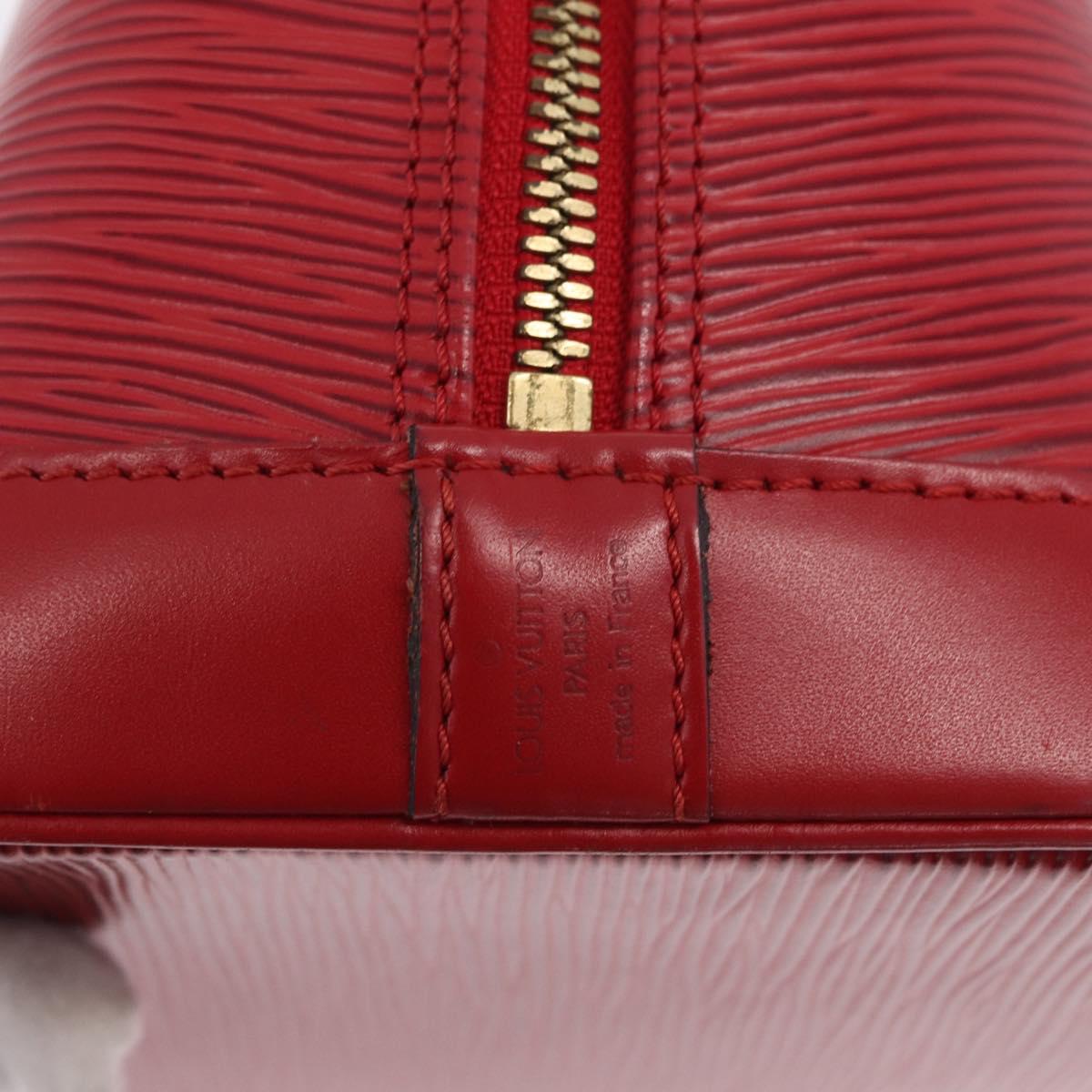 LOUIS VUITTON Epi Alma Hand Bag Castilian Red M52147 LV Auth 207066