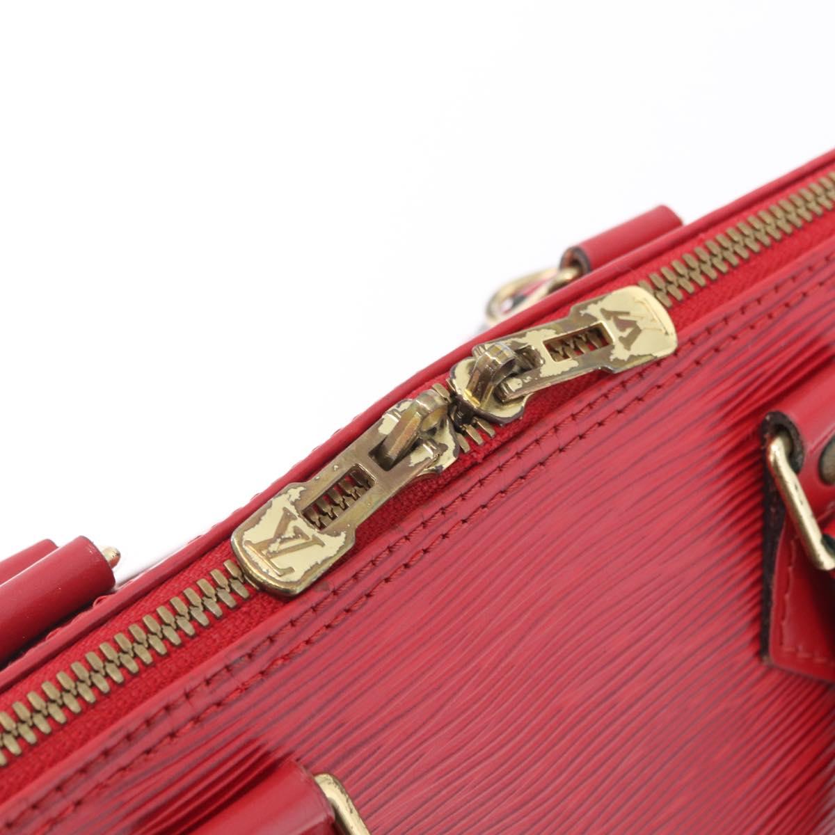 LOUIS VUITTON Epi Alma Hand Bag Castilian Red M52147 LV Auth 207066