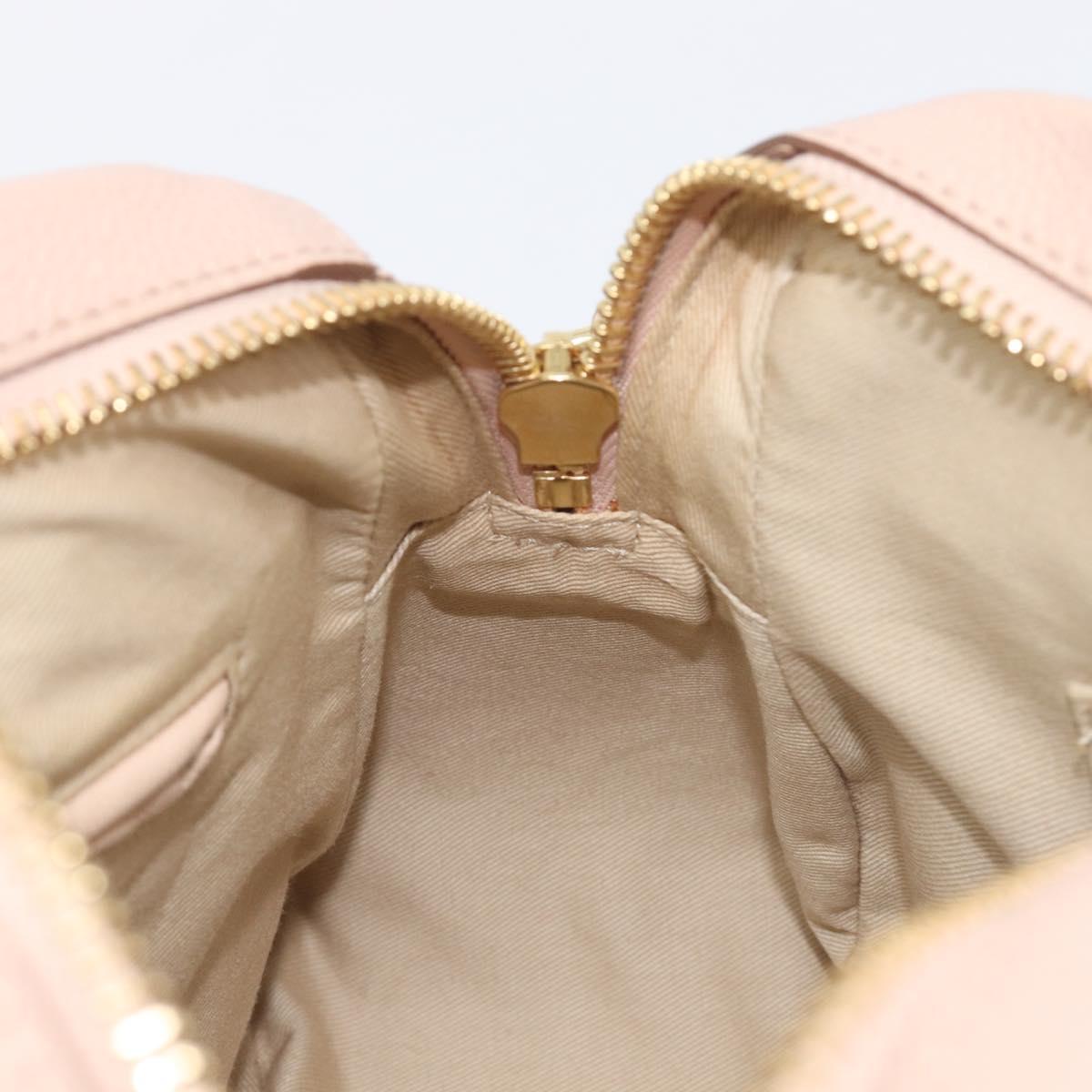 Chloe Paraty Hand Bag Leather 2way Pink Gold Auth 207095V