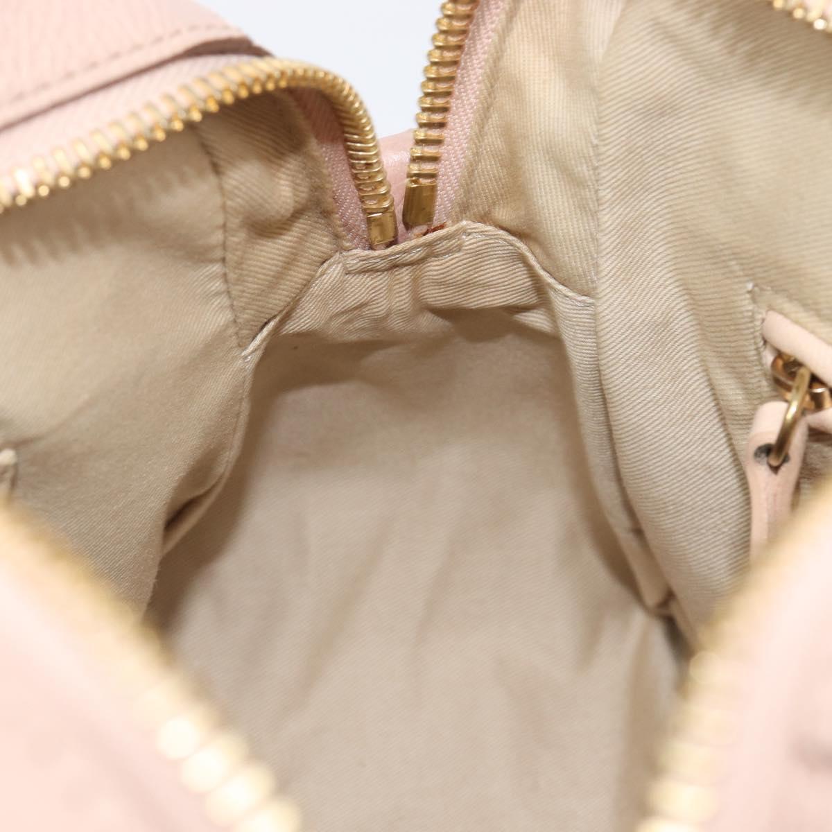 Chloe Paraty Hand Bag Leather 2way Pink Gold Auth 207095V
