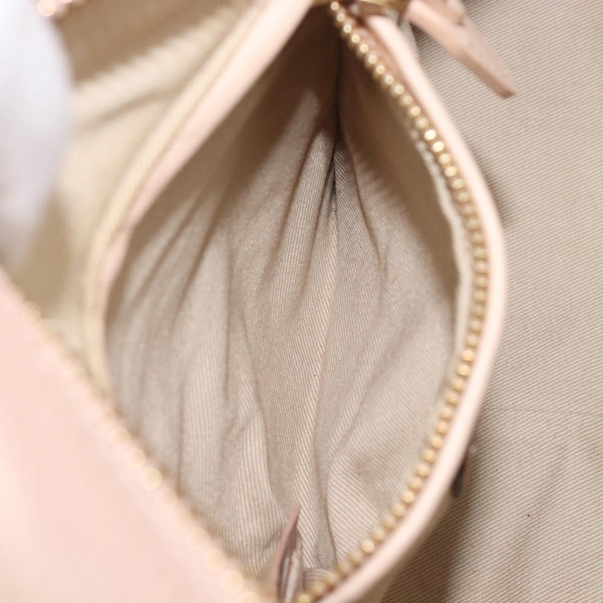 Chloe Paraty Hand Bag Leather 2way Pink Gold Auth 207095V