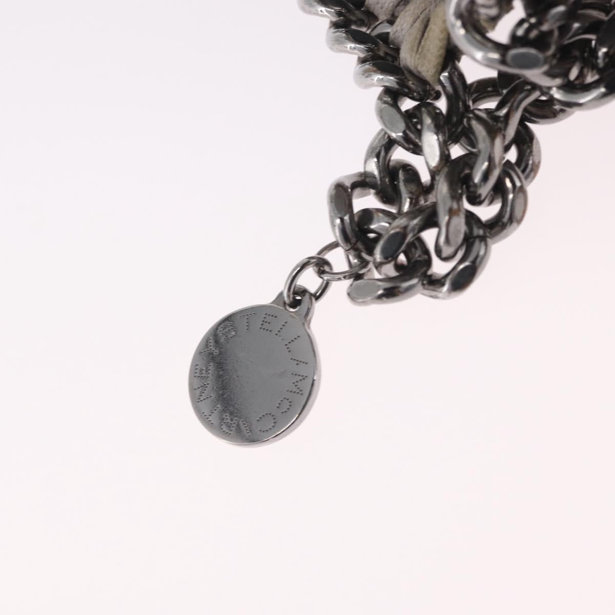 Stella McCartney Chain Falabella Bag Polyester Gray Silver 371223 Auth 207099A
