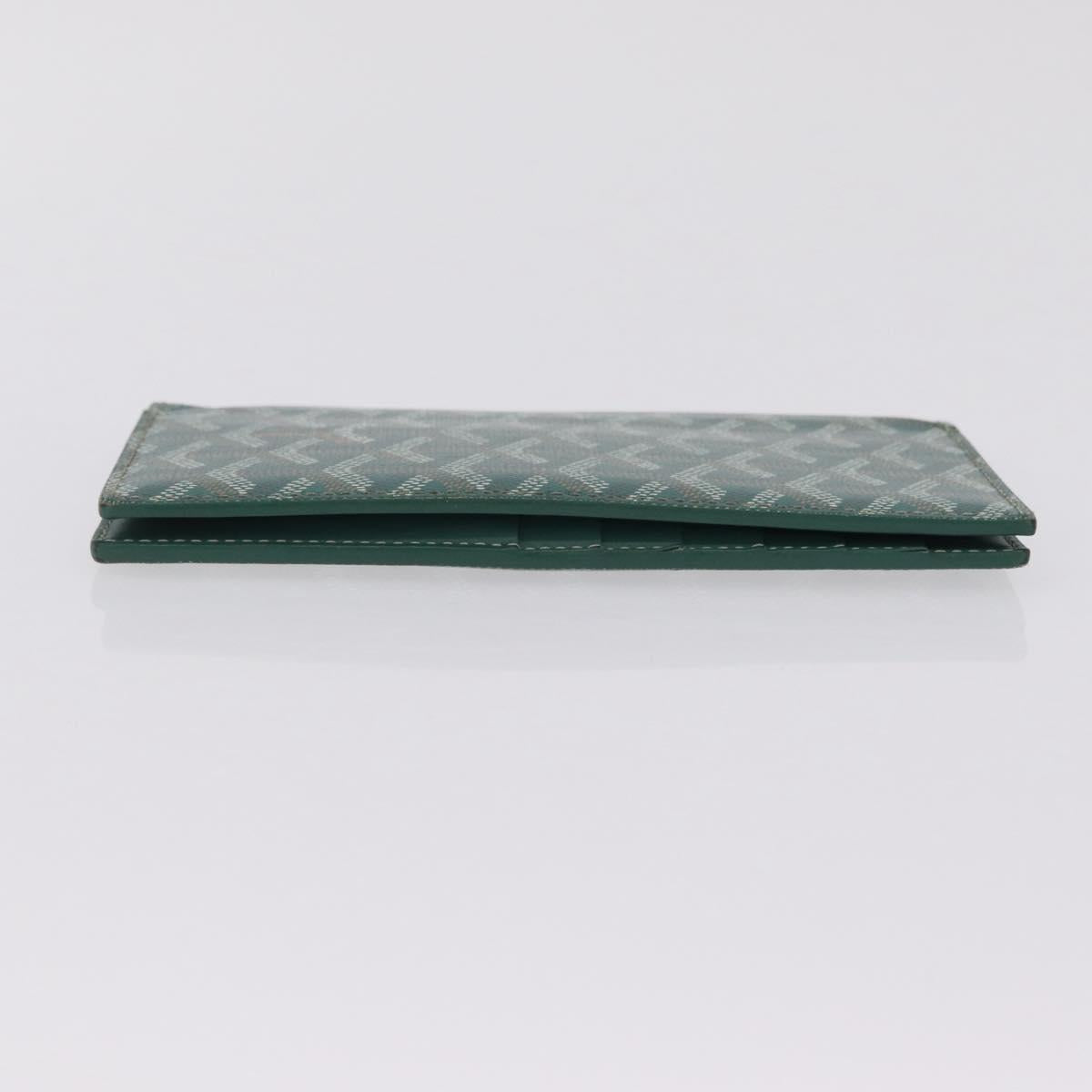 Goyard Herringbone Long Wallet PVC Green Auth 207130M