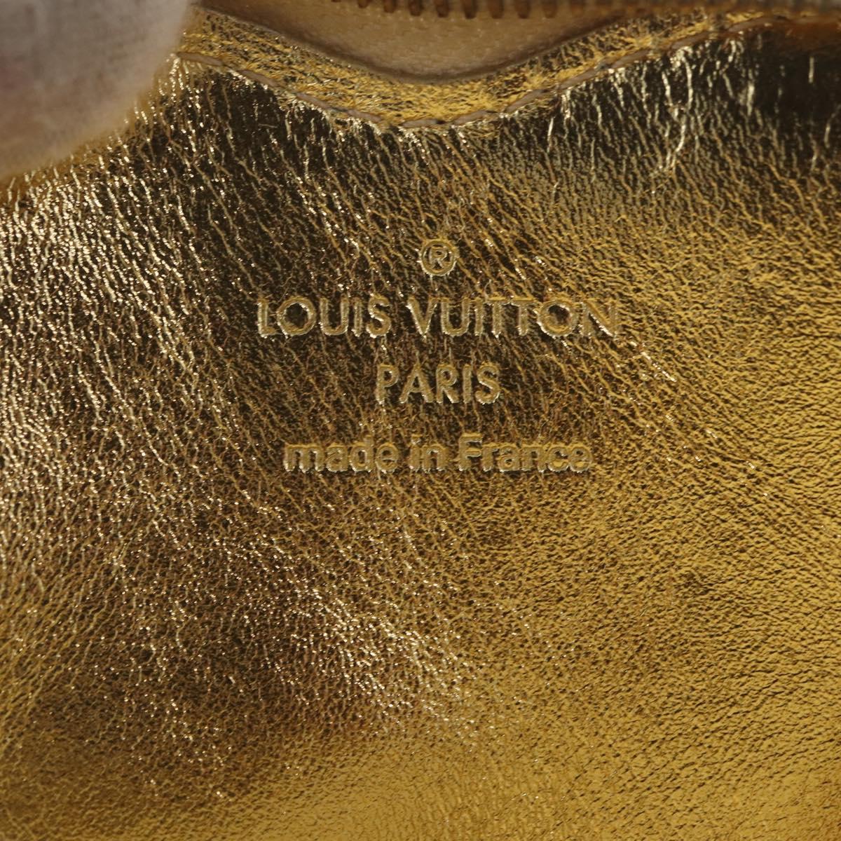 LOUIS VUITTON Monogram Miroir Porte Monnaie Coeur Gold Dore M93567 Auth 207133A